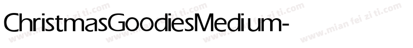 ChristmasGoodies Medium字体转换